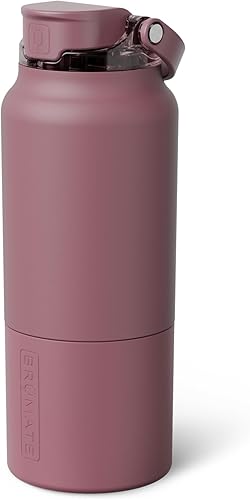Miniatura 51 de BrüMate Rise - Botella de agua de 25 onzas con popote de silicona cubierto 100 % a prueba de fugas, botella de agua de acero inoxidable aislada con