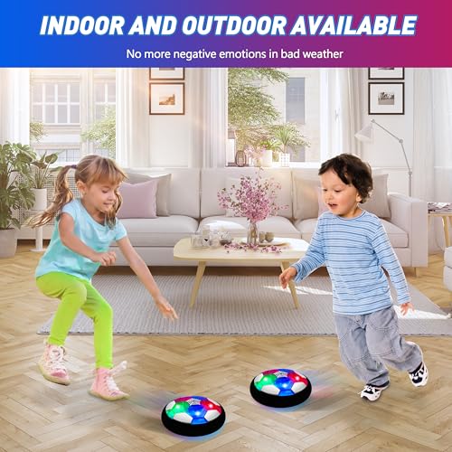 image for Toyk LED Hover Soccer Ball Boy Toys, Air Power Kids Training Ball Play