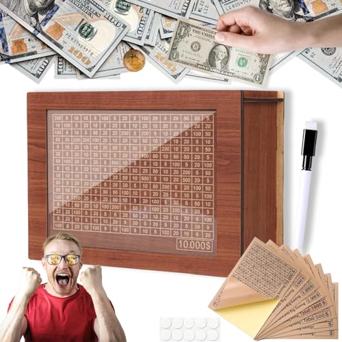 10000 Savings Challenge Box, Money Saving Box, 2025 Upgraded Cash