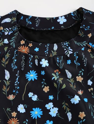 Image of ZAFUL Womens Rash Guard Swimsuits Long Sleeve Sun Protection Bathing Suit Tropical Swim Shirts with Briefs