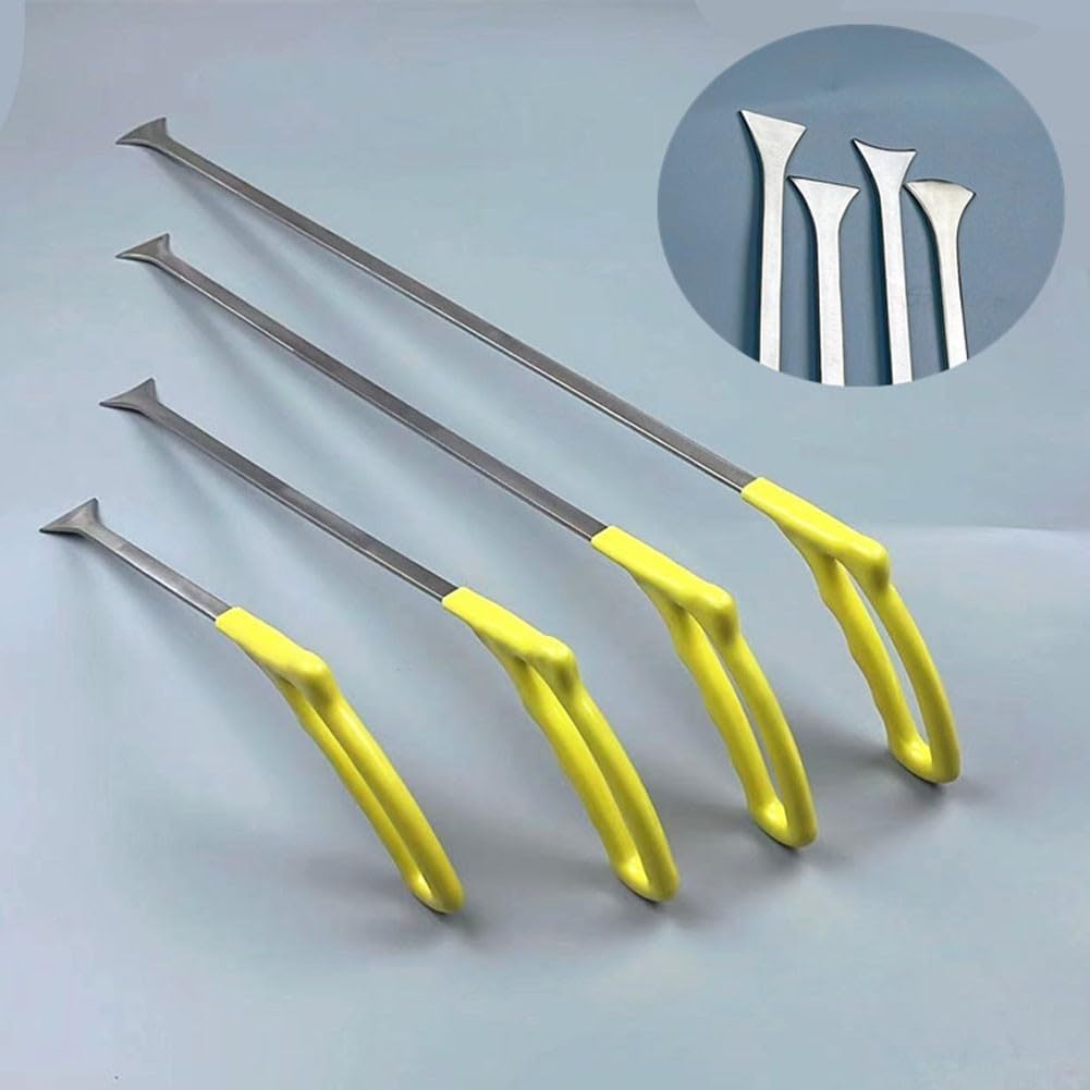 4 strumenti per la riparazione di ammaccature senza vernice, aste per rimozione ammaccature da garage, ganci per asta di spinta per barra di porco, strumento manuale per riparazione ammaccature