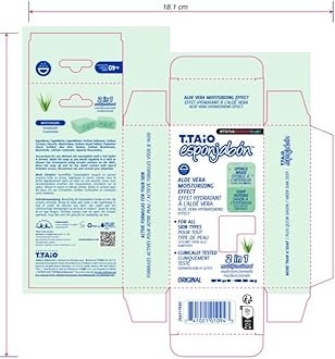 T.Taio Esponjabon Aloe Vera Soap Sponge - Gentle Shower Scrubber - Cleaning Bath Wash Scrub - Dirt & Oil Removal - Massage & Lather Foot, Elbow, & Face - Bathroom Accessories - Fresh Aloe Vera Scent