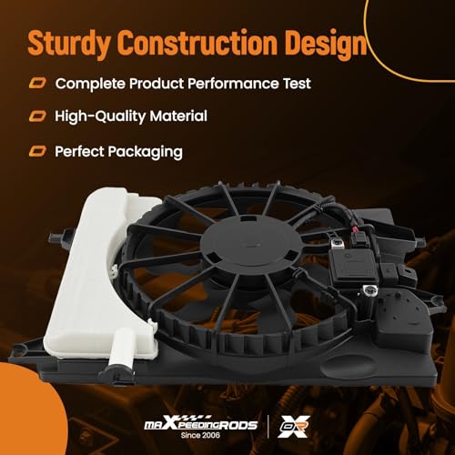 Image of maXpeedingrods Engine Radiator Cooling Fan Assembly for Kia Forte S /EX /LX