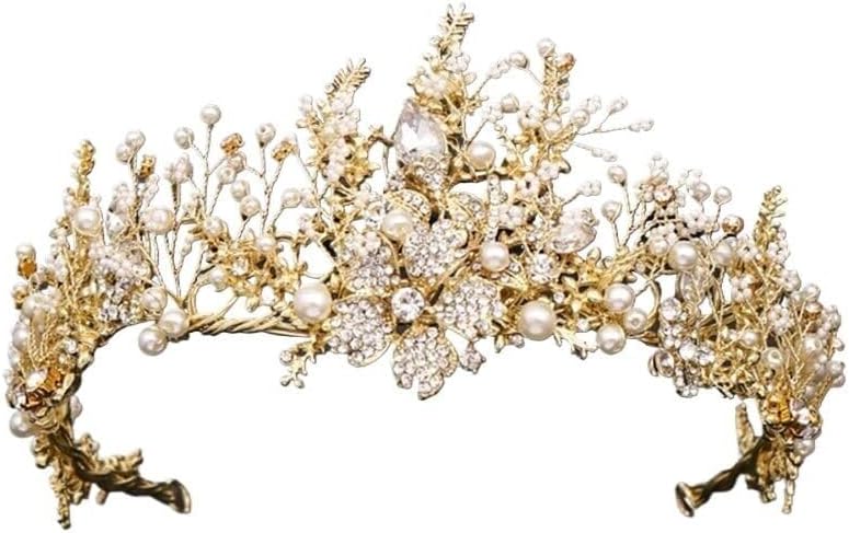 Elegant Crystal Tiara for Women – Rhinestone Bridal Crown for Weddings, Proms, Birthdays, and Special Occasions – Adjustable