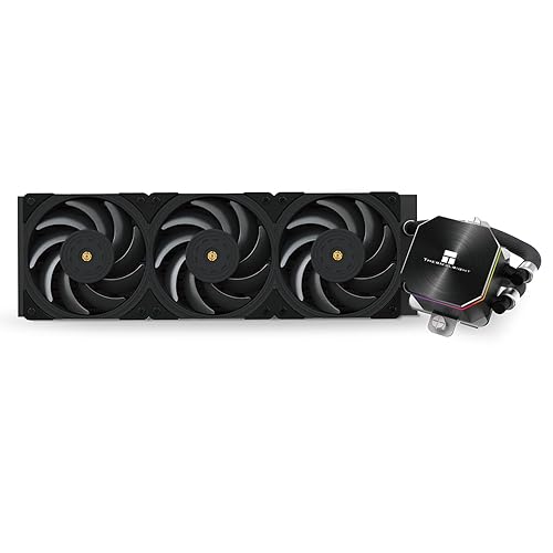 Thermalright Frozen Edge 360 - Enfriador de agua negro para CPU con ventiladores PWM, la velocidad de la bomba es de 3300 RPM, rodamiento S-FDB,