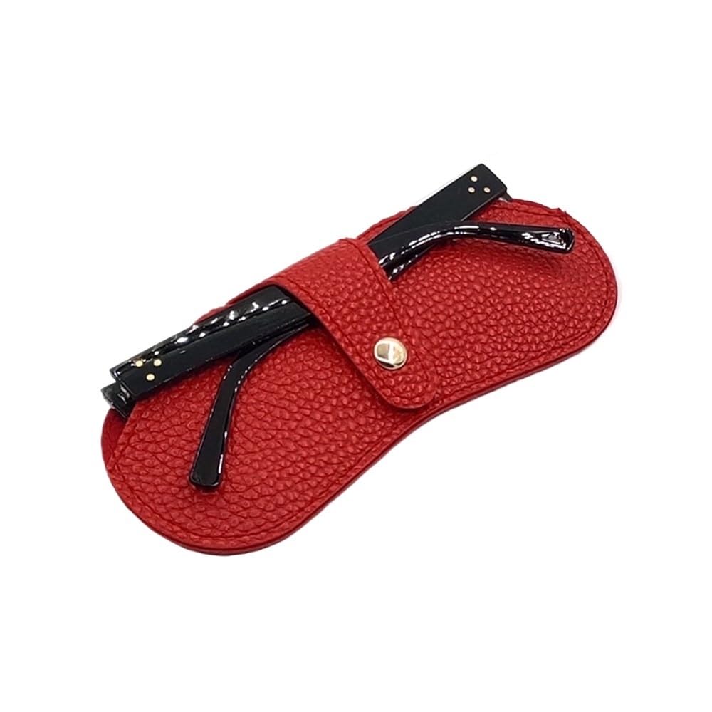 2/4/6 szt. etui na okulary damskie skórzane miękkie okulary torba uchwyt moda przenośne okulary przeciwsłoneczne akcesoria etui na okulary okulary pudełko na okulary 1 szt. (czerwony, 6 szt.),