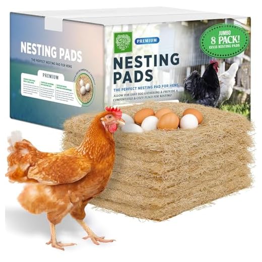 Small Pet Select - Chicken Nesting Pads (8-Pack), 13x13, for Hens, Fits Most Nesting Boxes, Chicken Coop Nest Liners