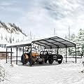 AirWire 20x20 FT Metal Carport with Heavy Duty Carport Canopy, Car Port with Reinforced Base and Five Canopy Beams, Car Garage Shelter for Car, Boats and Truck