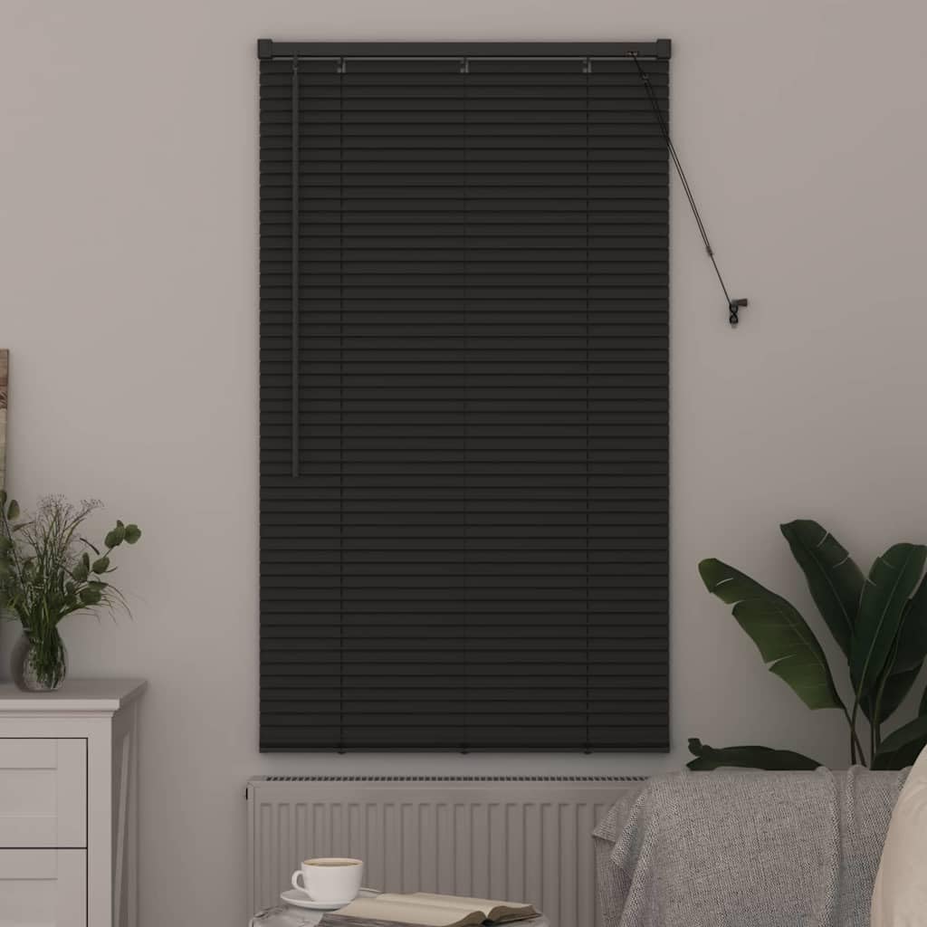Store Vénitien en Aluminium Gris Foncé 175 x 70 cm, Store Fenêtre Intérieur Ajustable avec Lames Orientables, Cordon de Tirage et Clip de Sécurité pour Salon et Bureau