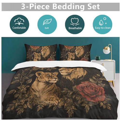 Parure de lit microfibre douce avec fermeture éclair RosenLöwe - 6