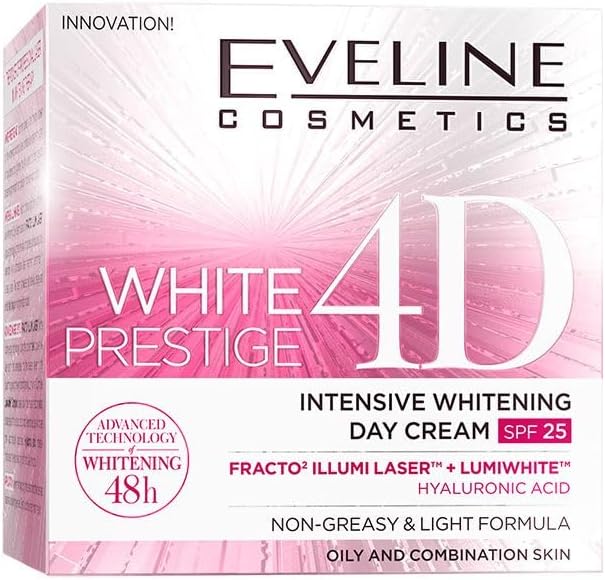 White Prestige 4D Intensive Whitening Day Cream with SPF 25 - White Prestige 4D – Advanced Skin Brightener with Lumiwhite™ Complex & Hyaluronic Acid
