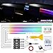 Tesla Model 3/Y/S/X Dreamcolor Acrylic Interior Car LED Strip Light with USB/Type C, RGB 6 in 1 with 187 inches 650 LEDs Strip for Tesla, Dynamic Chasing Music Sync Neon Tesla Ambient Lighting Kits