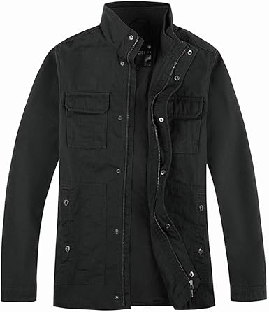 mens black work coat