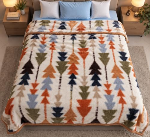 Image of ABRAZO Dreamy Wrap Mink Blanket for Double Bed | 570 GSM 3 Kg Single Ply | Ultra Soft Warm Blanket for Winter & AC Room | Quilt /Comforter /Dohar | 220 x 240 Cm