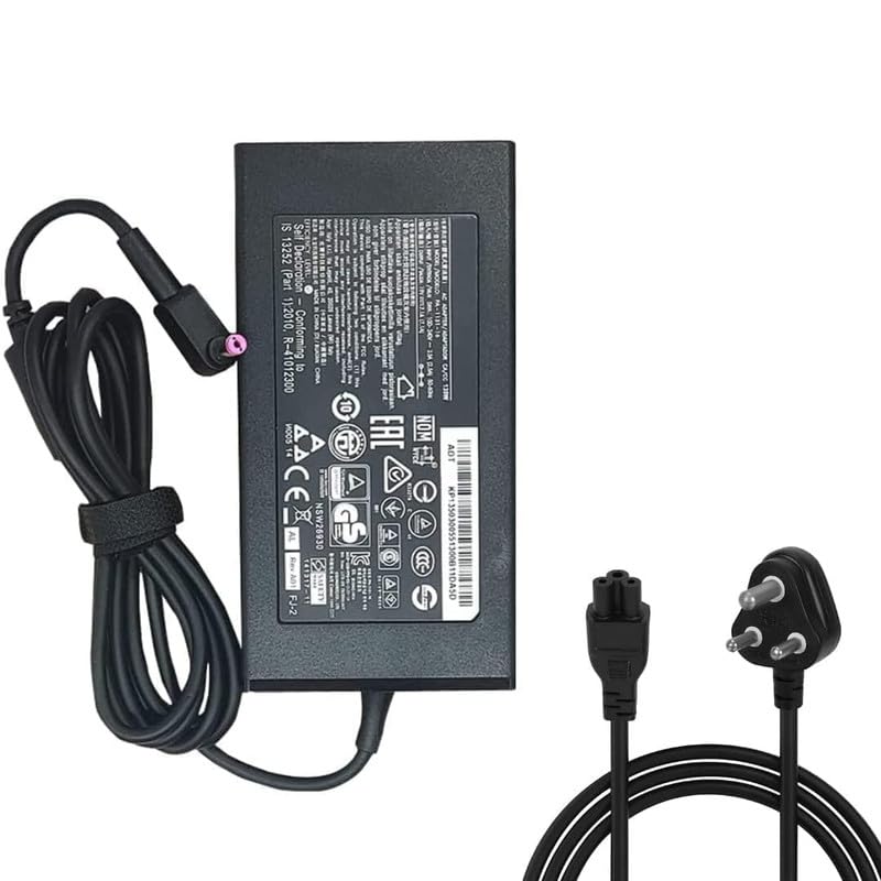 135W Replacement Laptop AC Charger Power Adapter Compatible with Acer Nitro 5 NH.QBZSI.003,N18C3 N18C4 AN515-51 AN515-41 AN515-53 AN515-52 AN515-43 AN515-54 and Many More Models-Black