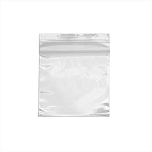 Soft 'N Style 500 Count Resealable Zipper Poly Bags, 2 by 2-Inch, 50mm by 50mm, Clear