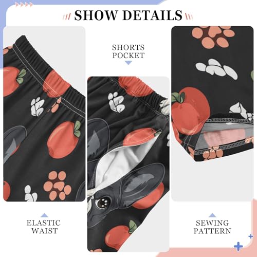 Pajama Bottoms, Pajamas Pant Bulldog Cartoon Puppy Lounge Wear Casual Sleep Long Pants Soft Pjs Sleepwear4