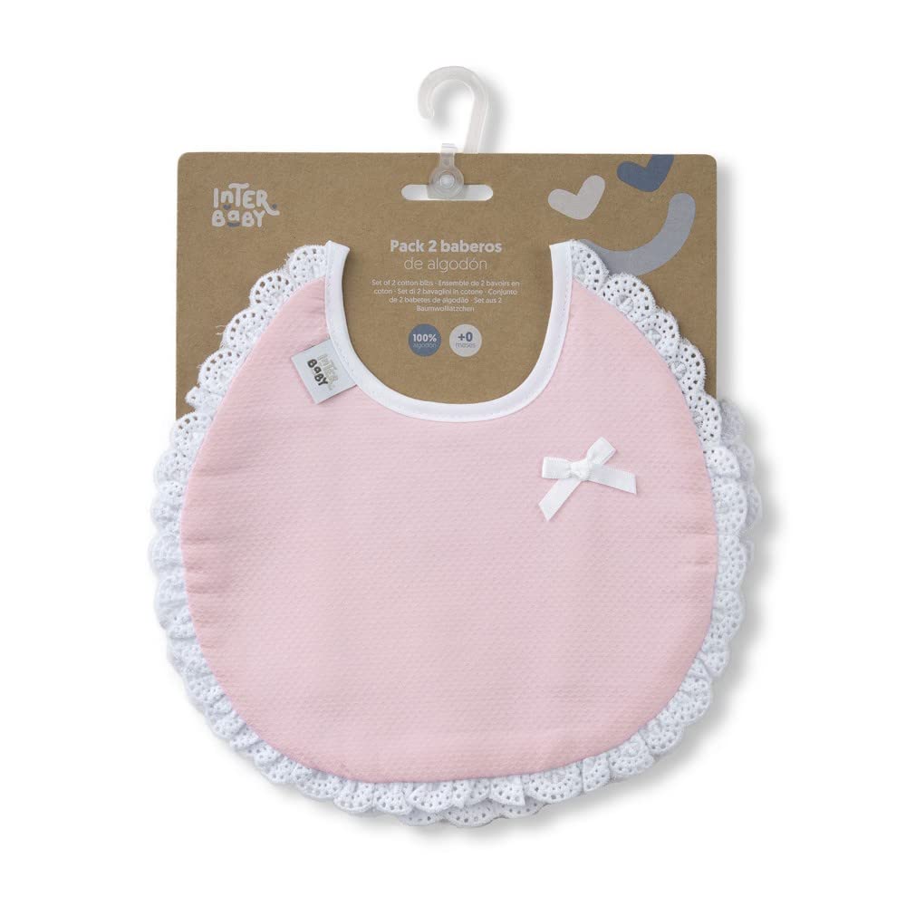 Danielstore Baberos Personalizados para Bebé Recién Nacido con Nombre Bordado – Pack de 2, 100% Algodón Impermeable, Suaves y Absorbentes, Regalo Original Bebé Niño y Niña
