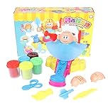 petjoyful Hairdresser's Playdough Toy Set Kids DIY Clay Mold Toys Children's Enlightenment Toys