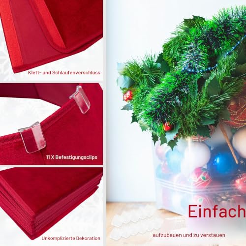 Deco Express Weihnachtsbaum-Rock - Festliche Christbaumdecke für Weihnachtsdekoration… – Ansicht 4