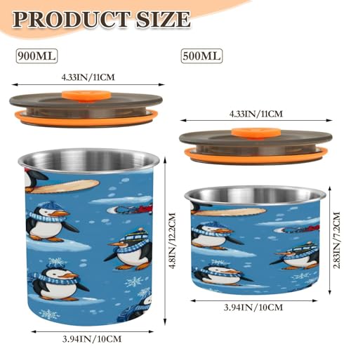 Contenedor de café hermético de acero inoxidable 30oz miniatura 2