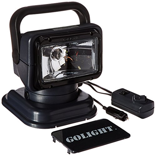 Golight | RadioRay Model 5149 Halogen Spotlight, Portable Mount, Wired In-Line Remote, Black
