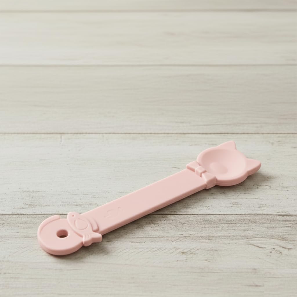 Cat Strip Feeder Spoon | Multi-Functional Cat Treat Feeding Spoon and Squeeze Dispenser for Creamy Treats | Food Mixing & Wet Food Spoon - Pink (1 pcs)-image-48
