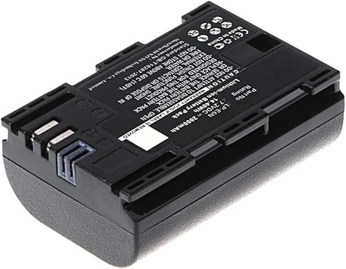 Miniatura 2 de Synergy Digital Batería de cámara compatible con cámara digital Canon EOS 7D, (Li-ion, 7,2 V, 2000 mAh) de ultra alta capacidad, reemplazo para