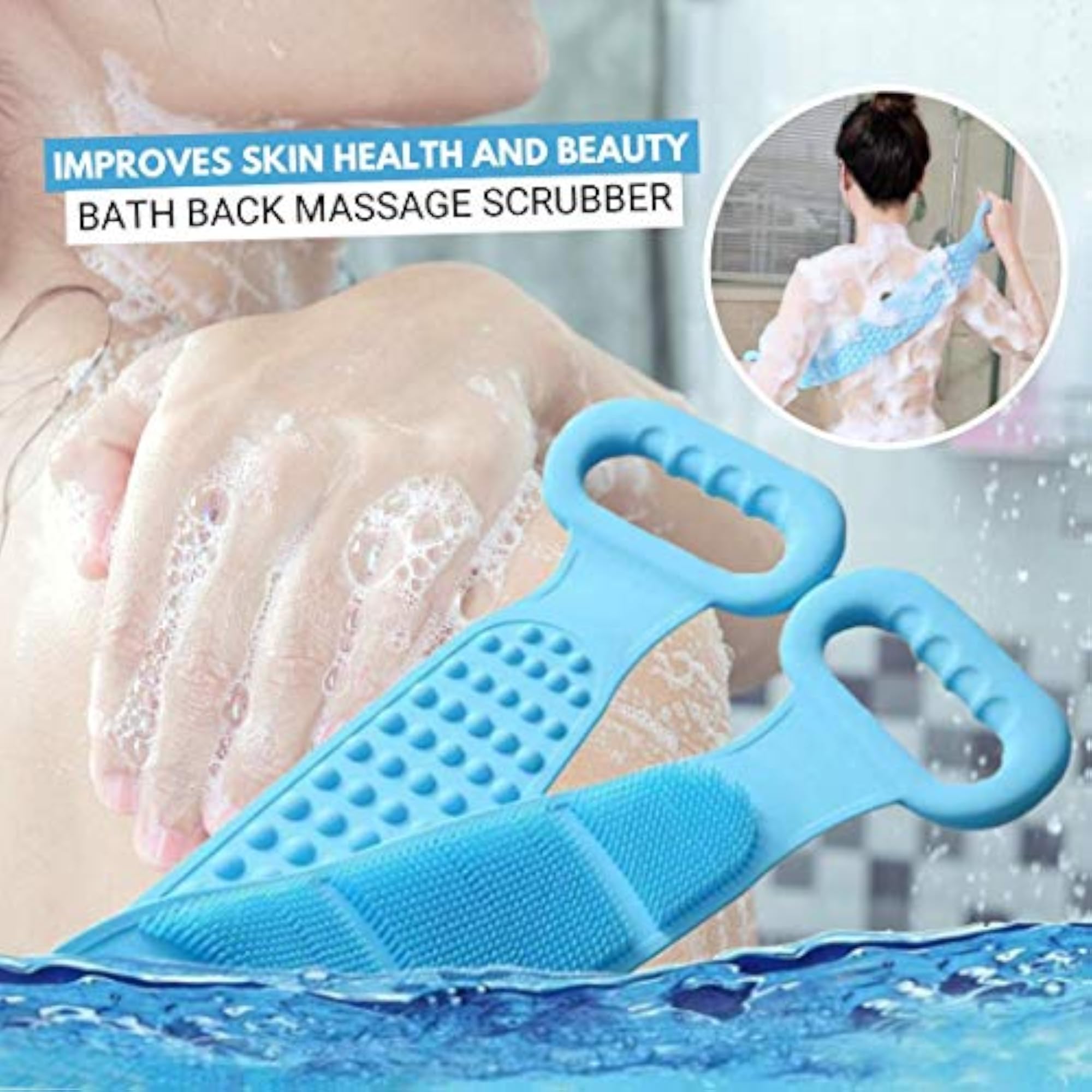 Silicone Body Scrubber for Exfoliating