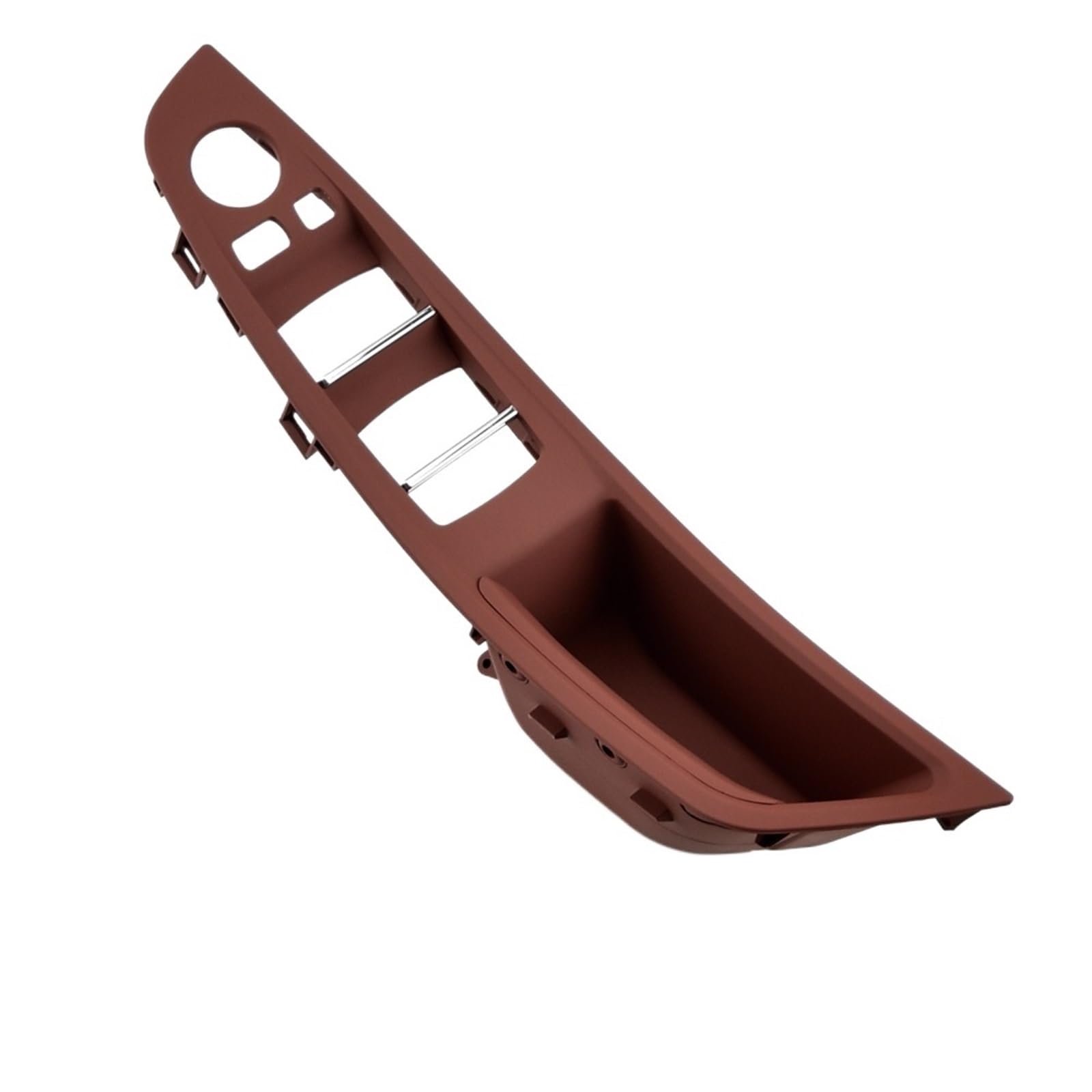OEXRIGRU Car Interior Door Handles for BMW 5 Series F10/F11/F18 2010-2017 Car Inner Door Handle Panel Pull Trim Cover(Redbrown RHD)