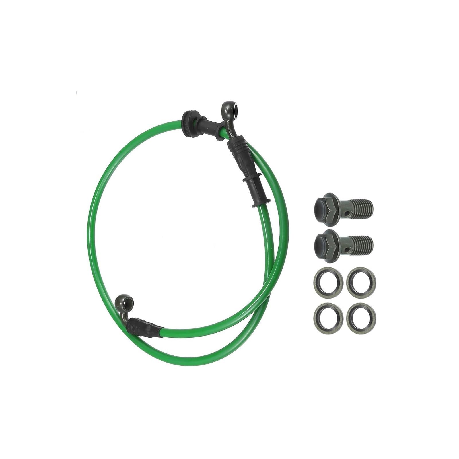Ksxzw Green Motorbike Part Motorbike Accessories 90Cm 28 Degree 90 Motorcycle Brake Hose Oil Line Pipe