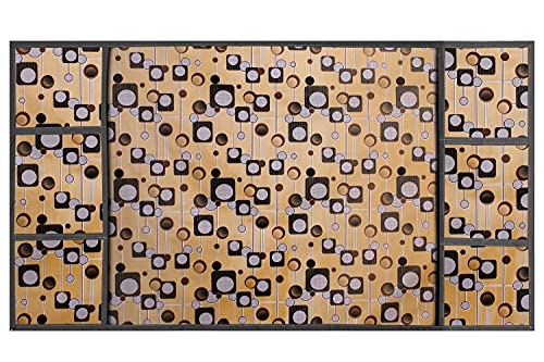 Image of Stylista Refridgerator top Cover Suitable for Samsung RR20A181BU8 /HL, 192 Liter Fridge, Dimension (WXD) 65x111 CM, Gunshot Pattern Beige