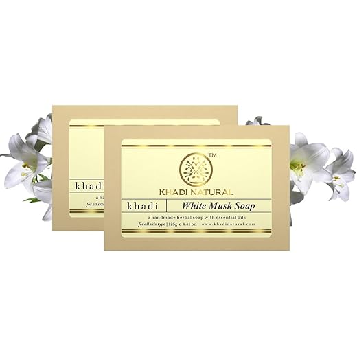 Khadi White Musk Soap - Skin Rejuvenating - 250g