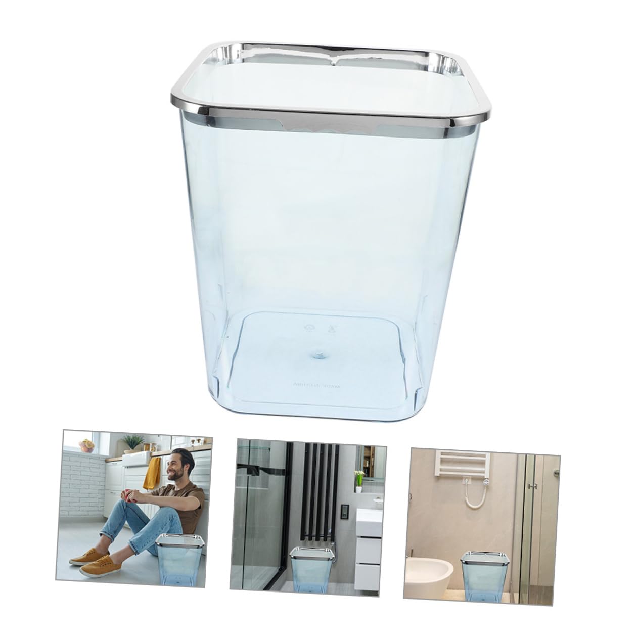 Large Mesh Trash Can Bathroom Garbage Can for Bedroom Kitchen Waste Basket Sturdy Pp Material Easy to Use