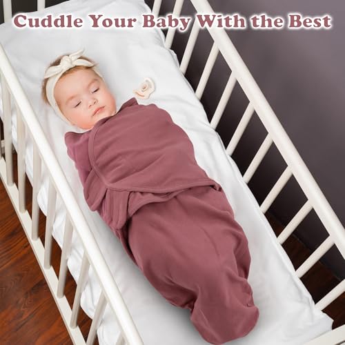 Image of Organic Preemie Swaddle 4-7 lbs - 3-Pack Premature Babies Swaddle Sleep Sack - Premature Infant Sleeping Sack - Easy Adjustable Baby Swaddle Blanket Wrap