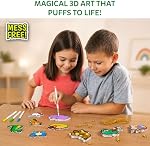 Skillmatics Aqua Puffs - 3D Kit d'art, Animaux, Peinture sans mess par numéro d'artisanat pour les enfants, DIY Couleur & Activité gonflée, voyages & Cadeau créatif pour les filles & Garçons Âge 4, 5, 6, 7, 8, 9, 10