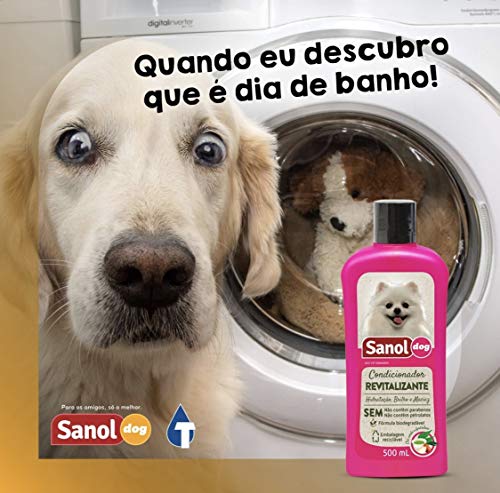 Sanol Dog Condicionador De Pelos Revitalizante 500 Ml Rosa
