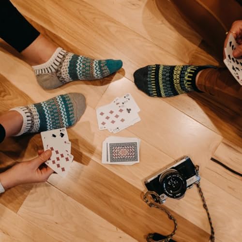Image of Solmate Socks Women & Men Classic Knit Mismatched No Show Ankle Socks