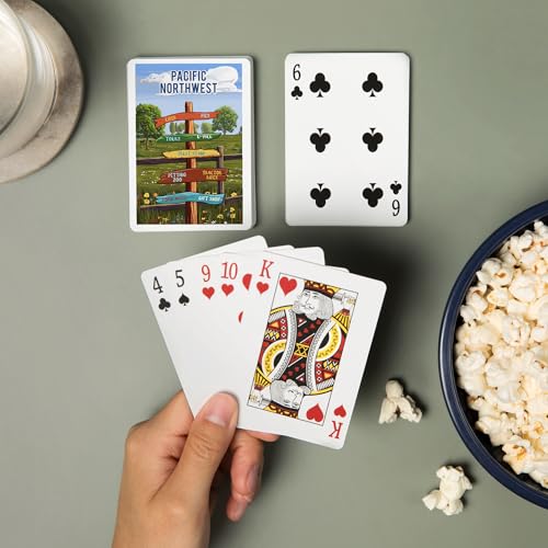 Lantern Press Pacific Northwest, Baraja Poker 52 cartas miniatura 2
