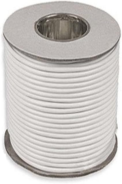 Primes DIY 3 Core Round White Flex Flexible Cable 3183Y 1.5 mm BASEC Approved (10 Meter)