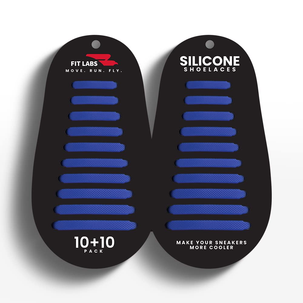 Fit Labs No Tie Shoe Laces for Kids and Adult, Elastic Rubber Silicone Tieless Shoelaces for Sneakers, Boots, Board Shoes, Casual Shoes - Pack of 1 Pair (Royal Blue) (B0B9K9Y1HB) Amazon Price History, Amazon Price Tracker
