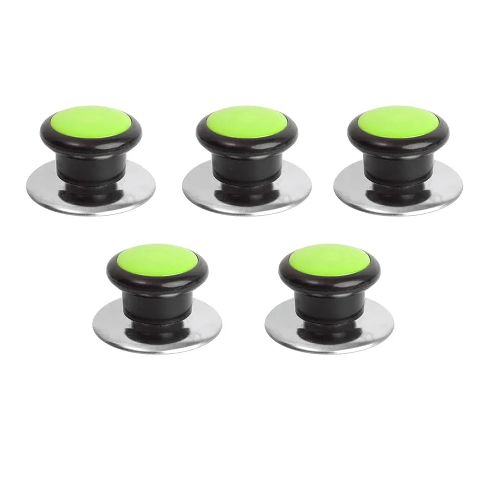 Yangshe Green 5Pcs 3 Pot Lid Handle Replacement Parts Kitchen Cookware Grip Accessories For Glass Steel & Silicone Lids(Green 5Pcs)