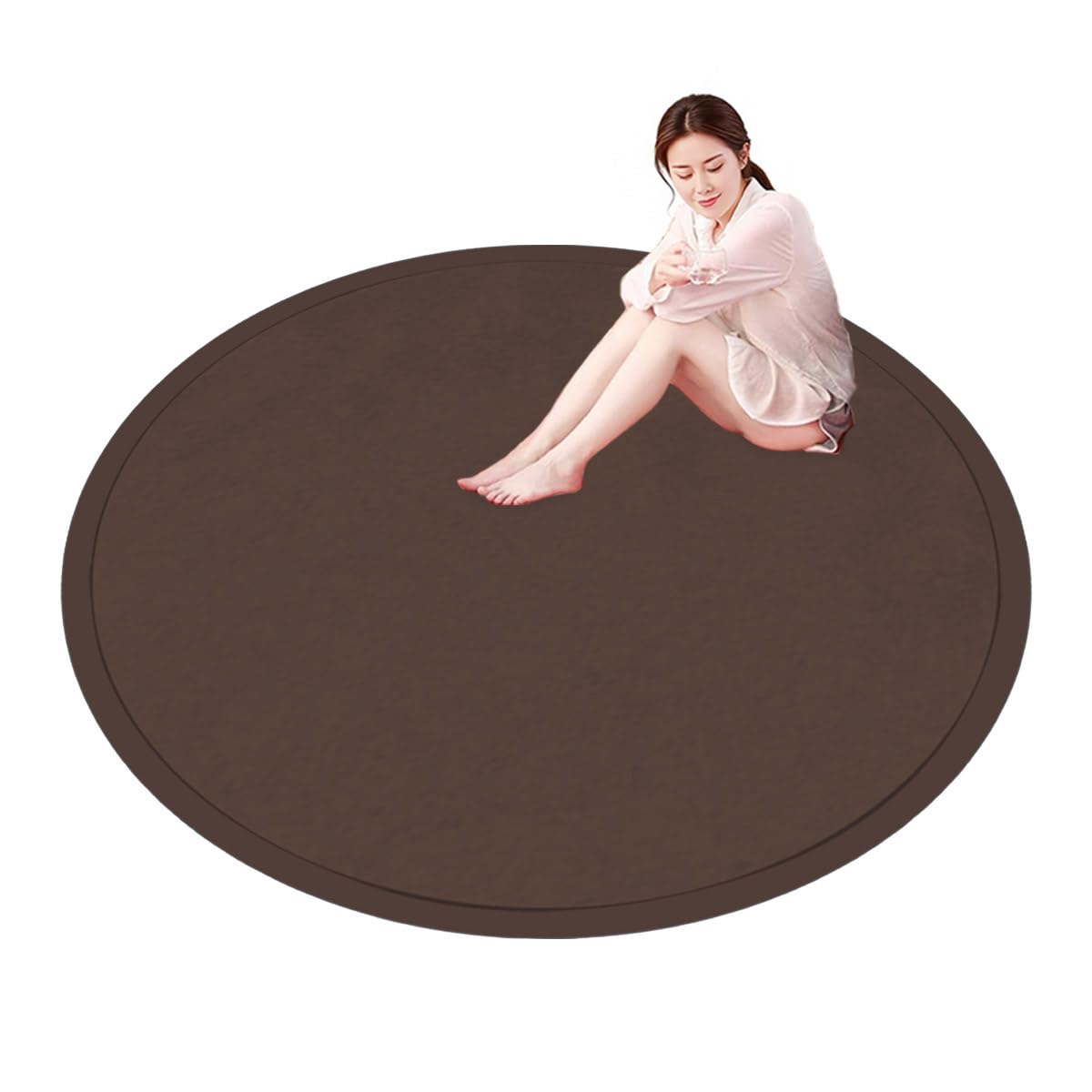 Tapis de sol anti choc en mousse à mémoire de forme 200cm contre les chutes de bébé en velours