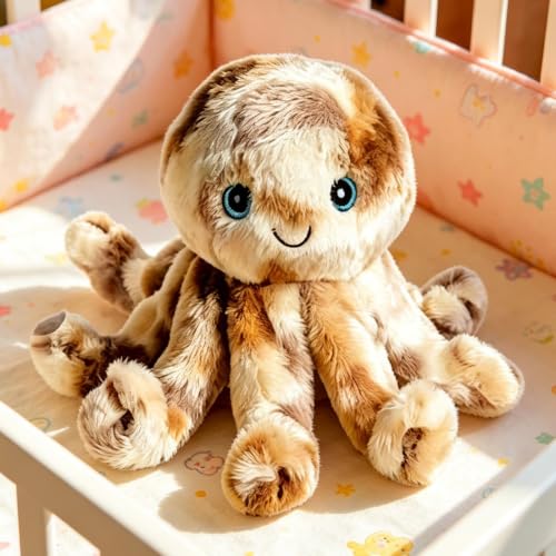 Peluche Musicale Interactive Pieuvre Cadeau Idéal pour Noël et Anniversaire - 3