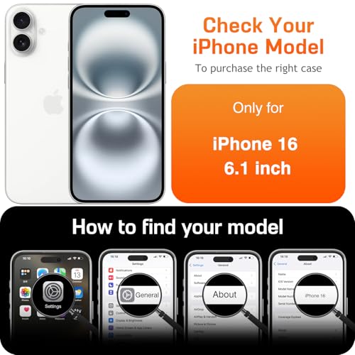 LOHASIC for iPhone 16 Leather Case