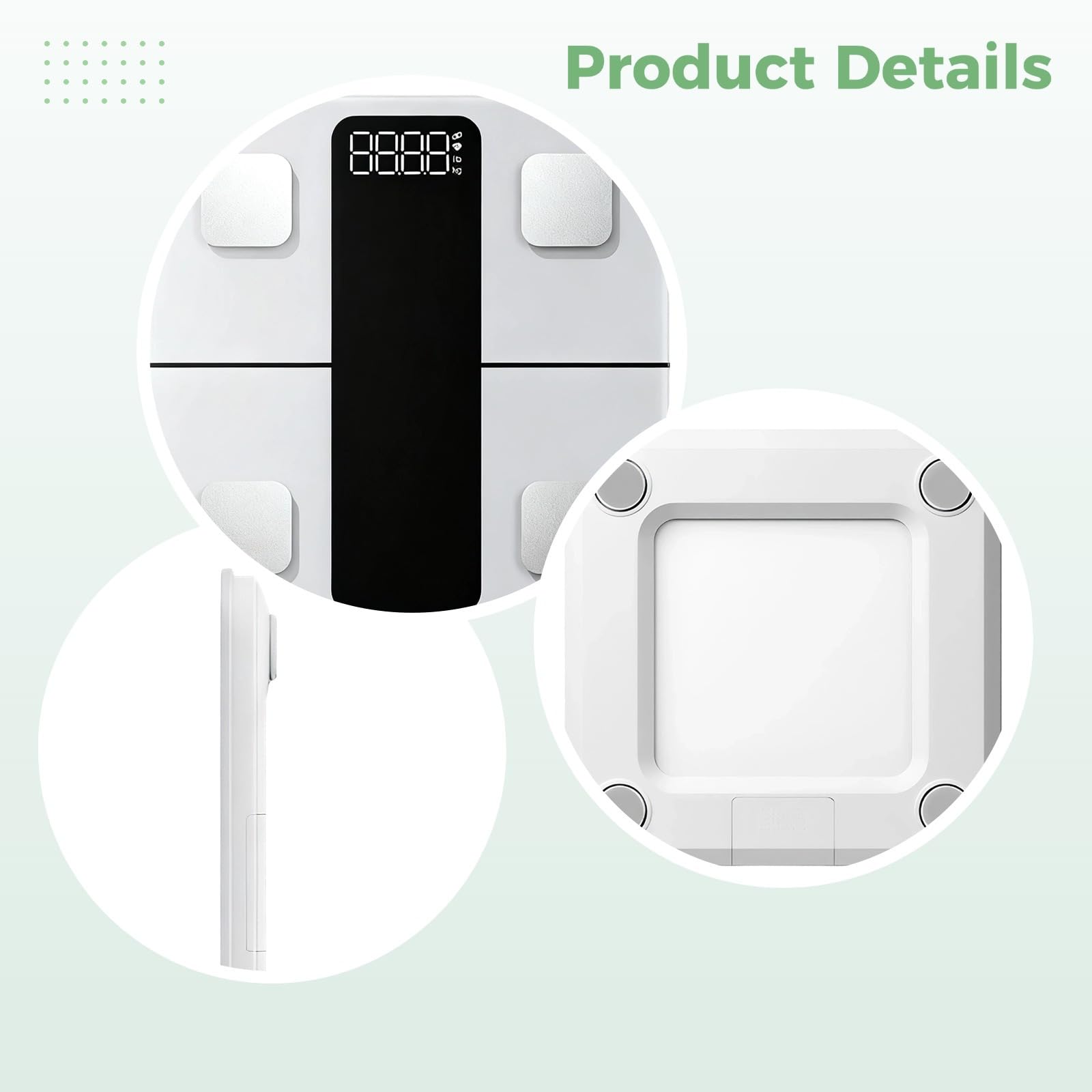 Báscula inteligente de 25 mediciones de grasa corporal, báscula de baño de peso digital, función inalámbrica, cambio de kg/libra