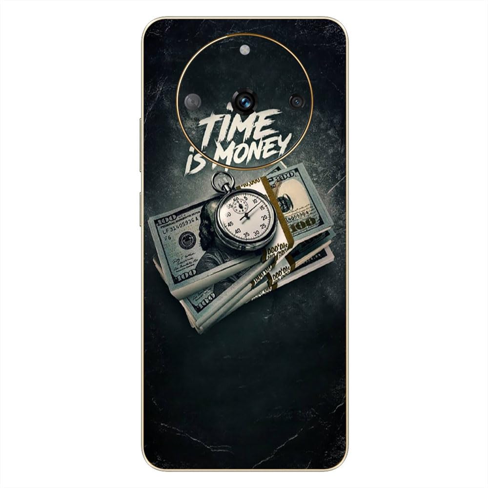 GADGETS WRAP Printed Vinyl Skin Sticker Decal for Realme Narzo 60 5G - Time is Money Multicolor-image-37