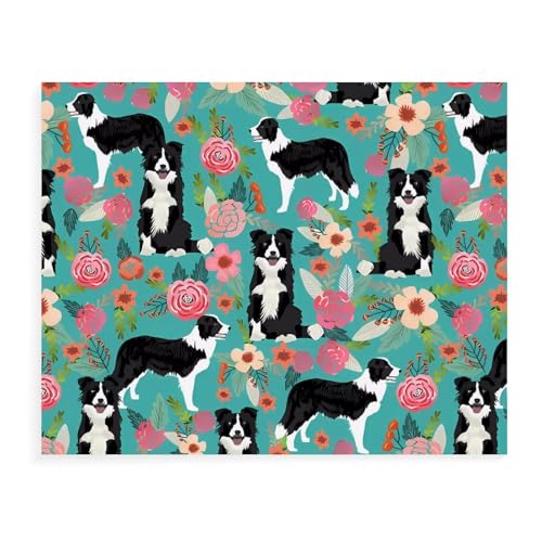 Kit peinture numéro Border Collie avec cadre, idée cadeau originale pour débutant