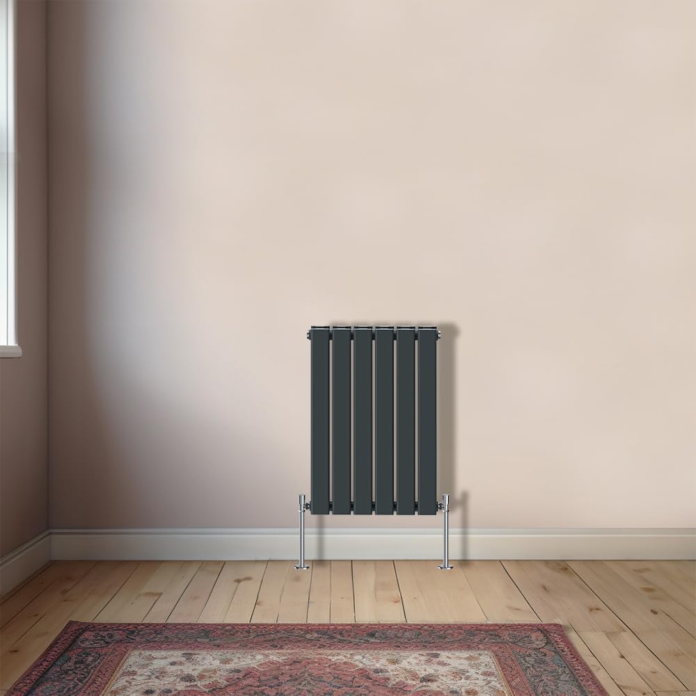 Radiador horizontal de diseño para baños modernos NRG Baño Antracita de paneles planos