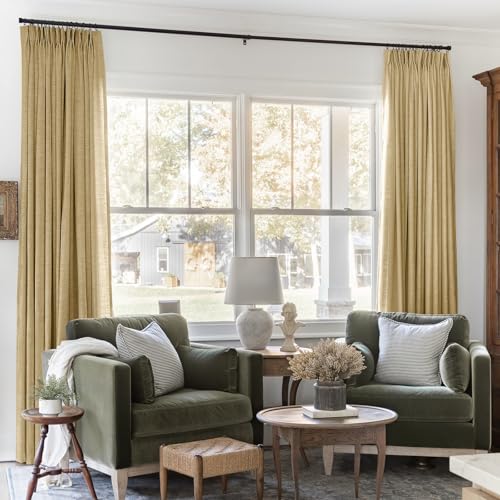 TWOPAGES 52 W x 108 L inch Pinch Pleated Light